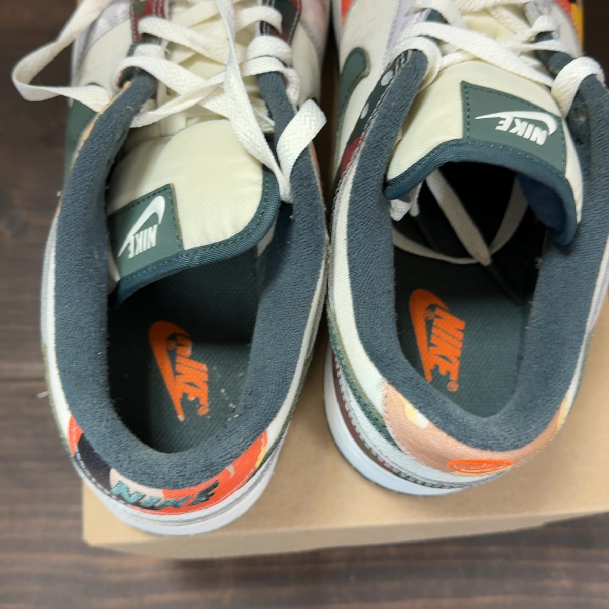 Nike Dunk Low SE Sail Multi-Camo Size 10.5 (Pre-Owned) - Image 6