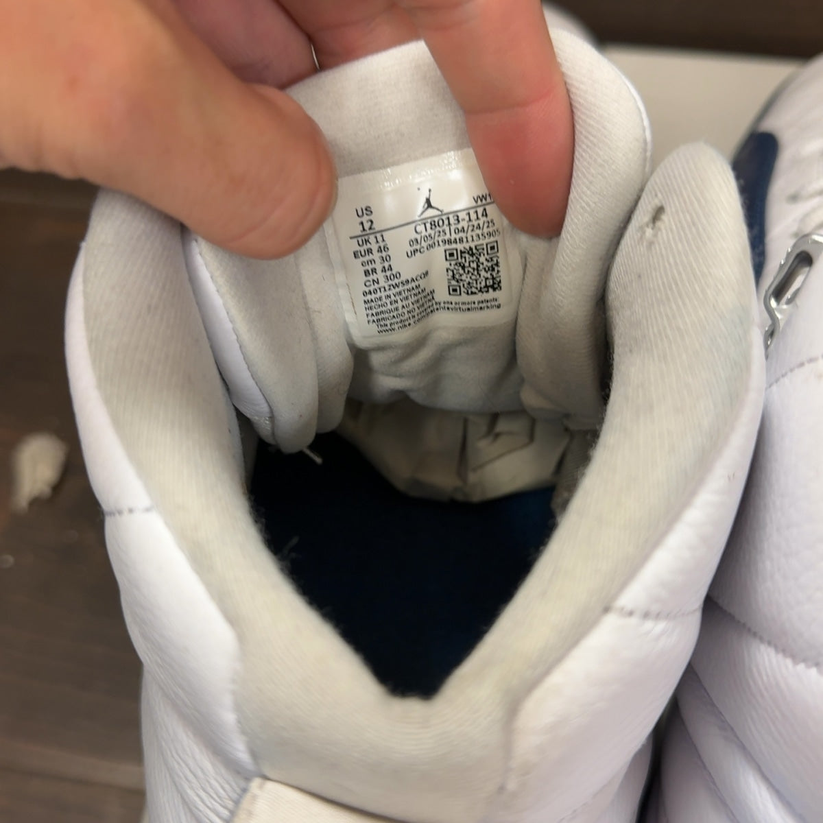 Jordan 12 Retro French Blue (2025) Size 12 (Pre-Owned) - Image 7