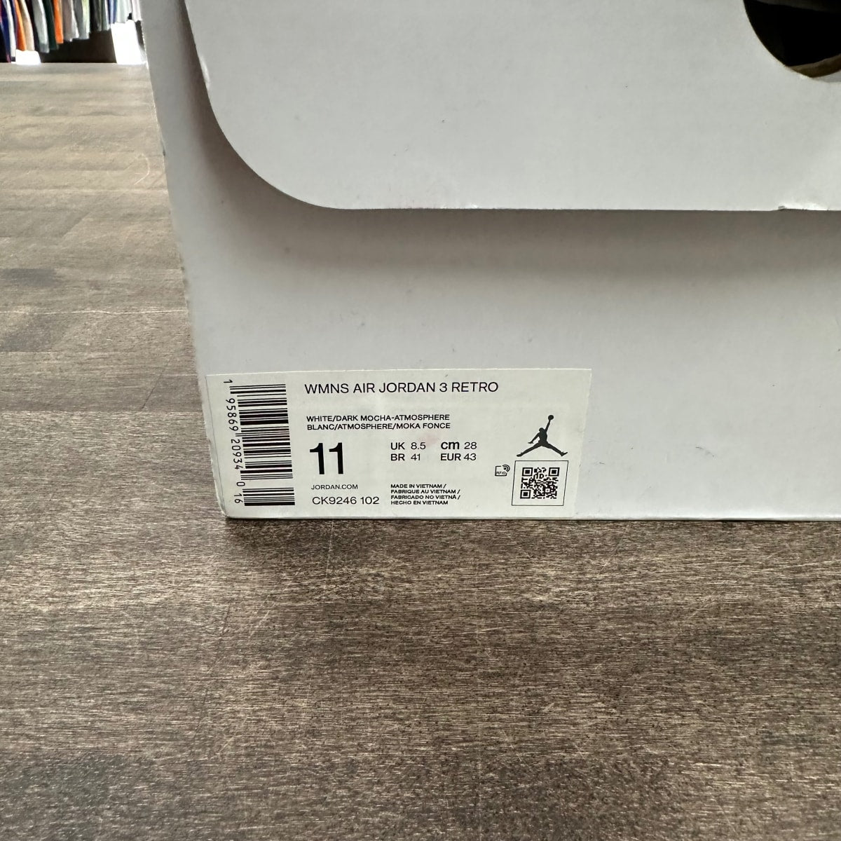 Jordan 3 Retro Neapolitan Dark Mocha (Women's) - Image 6