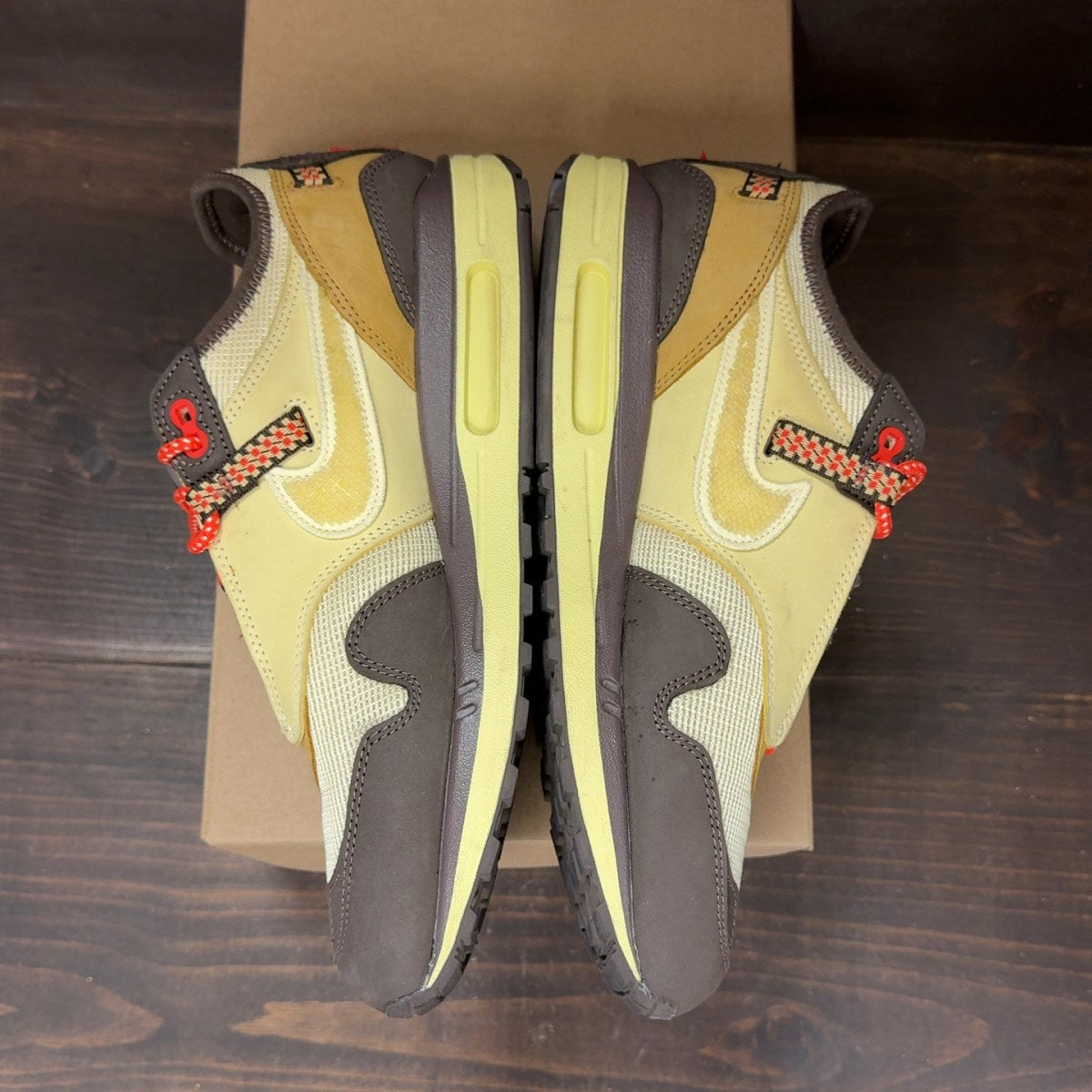Nike Air Max 1 Travis Scott Cactus Jack Baroque Brown Size 11 (Pre-Owned) - Image 4