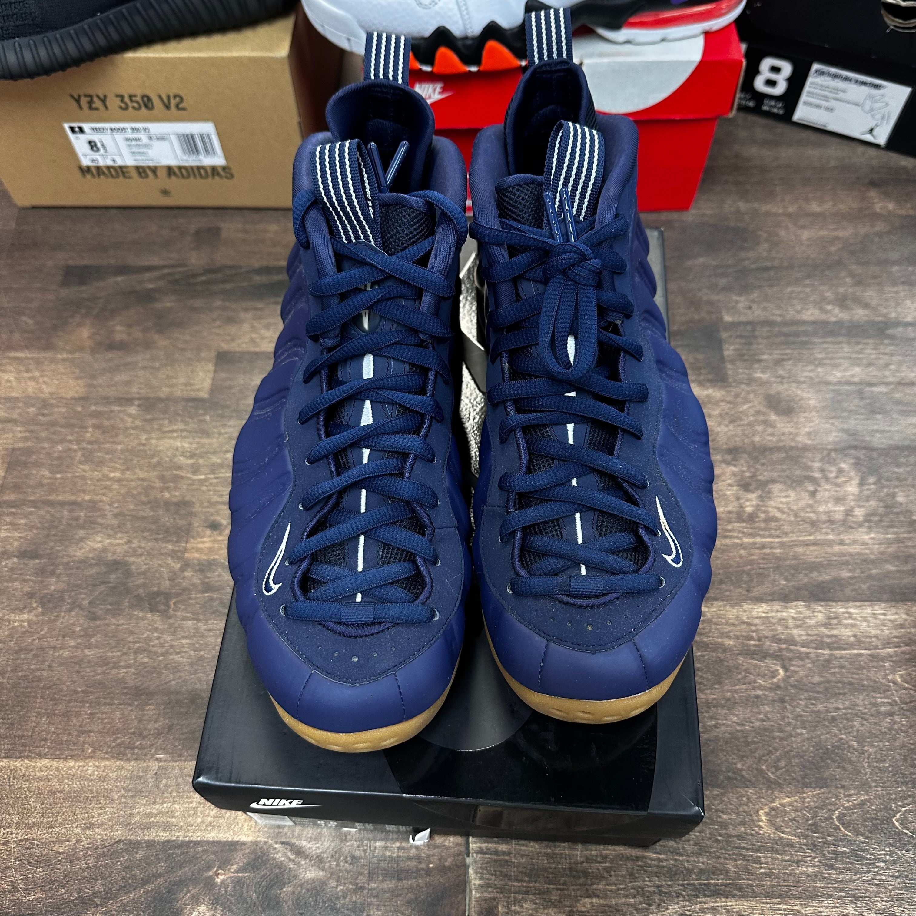 Nike Navy Gum Foamposite One (USED) Size 8.5 (Pre-Owned) - Image 2