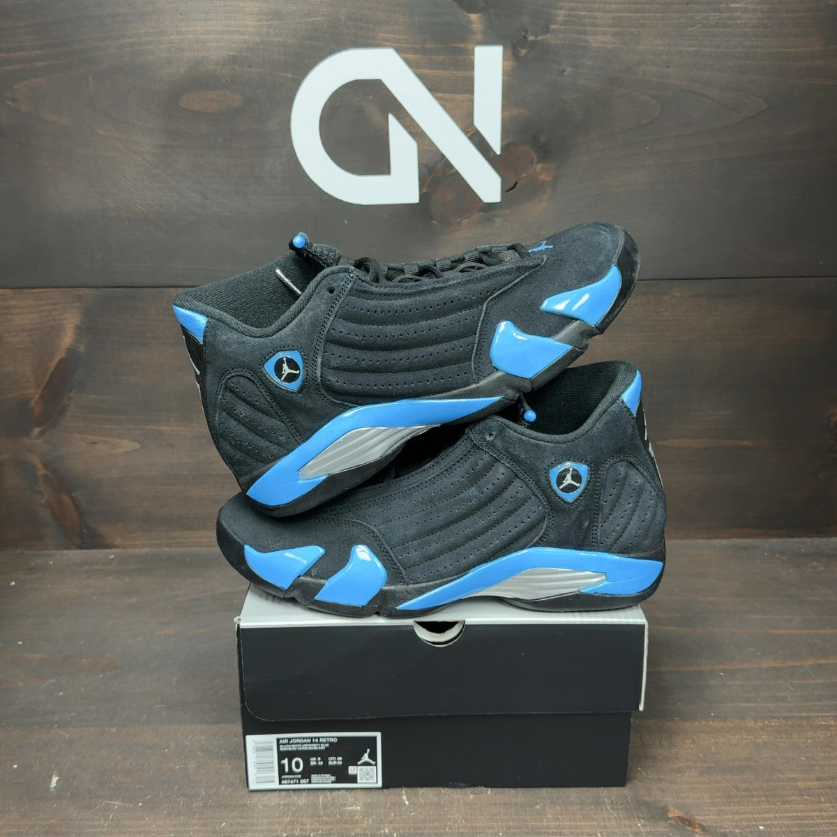Jordan 14 Retro Black University Blue (2026) - Image 1