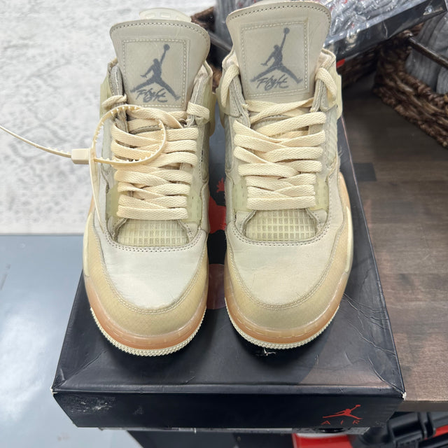 Off White Sail Jordan 4 (W) (USED)
