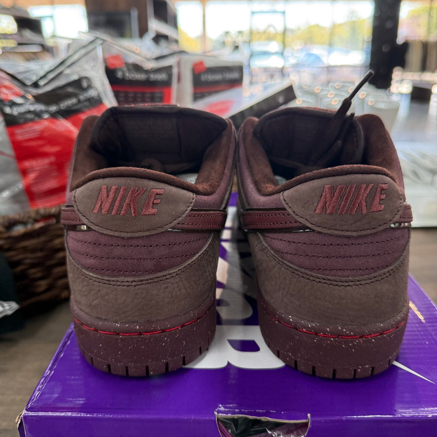 City of Love Burgundy SB Dunk Low (USED)