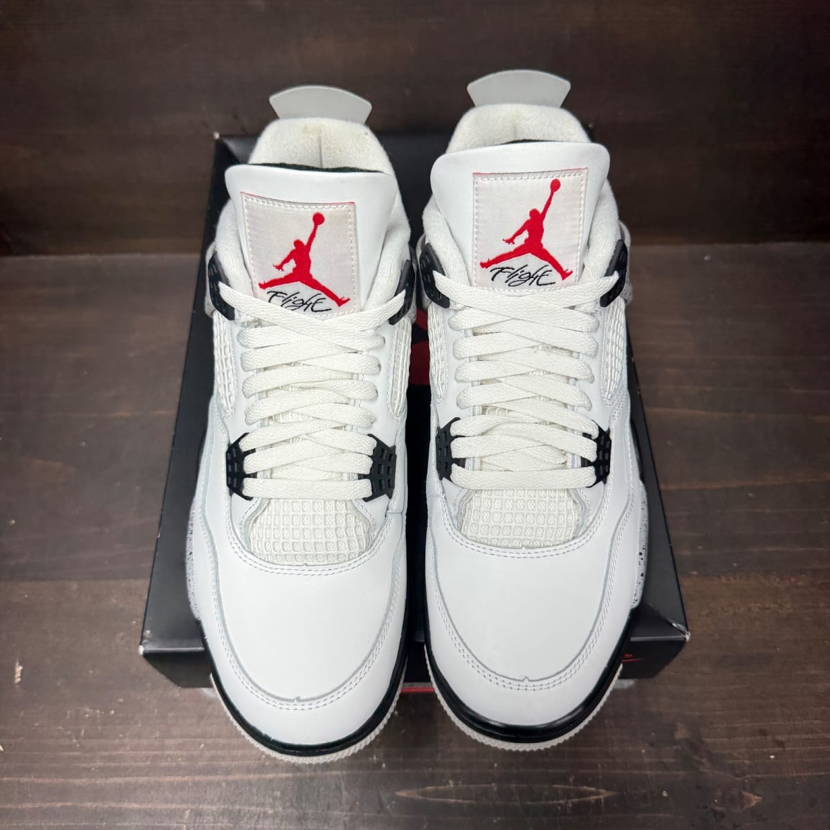 Jordan 4 Retro White Cement (2025) Size 9.5 (Pre-Owned) - back