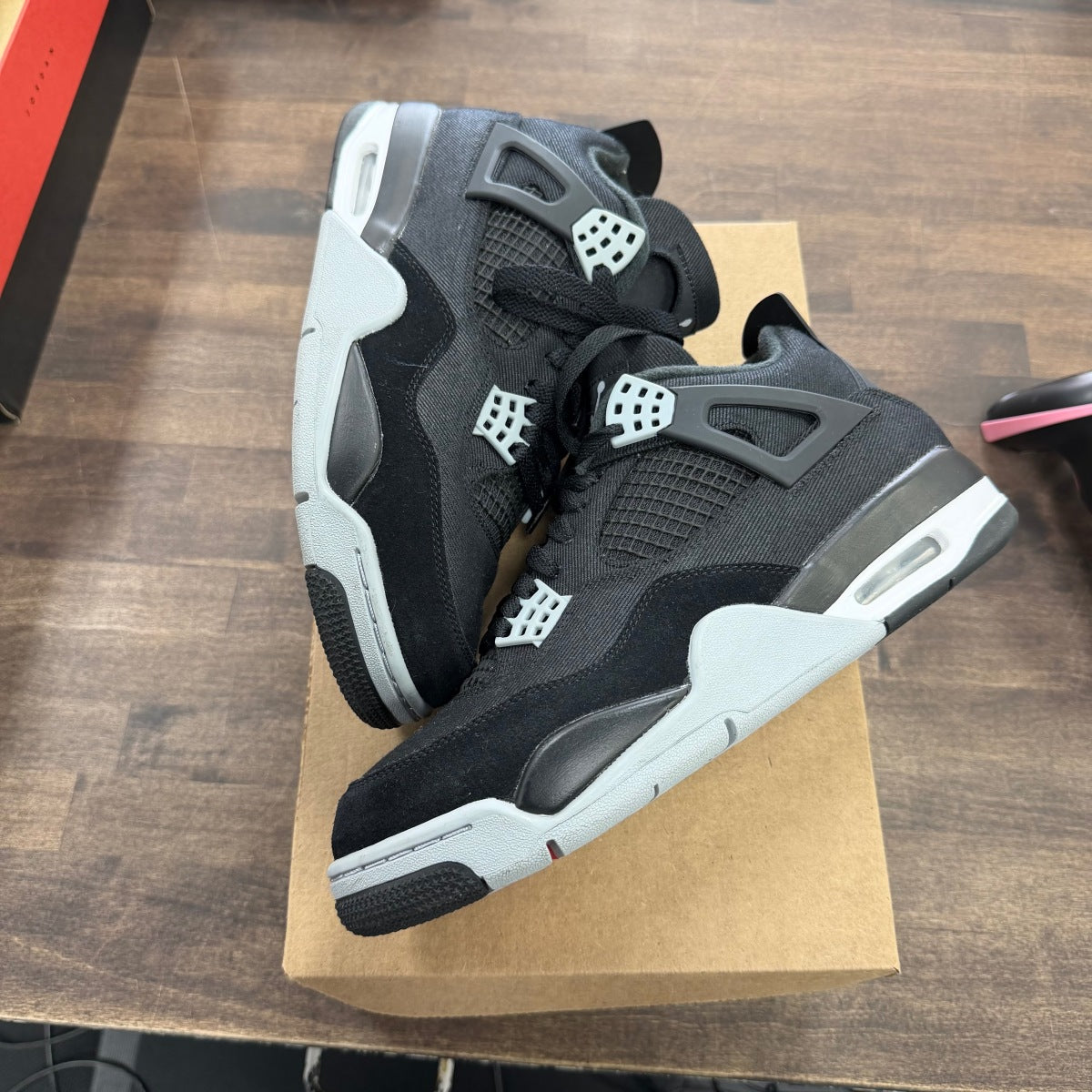 Jordan 4 Retro SE Black Canvas Size 9 (Pre-Owned) - Image 1