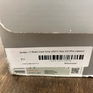 Jordan 11 Retro Cool Grey (2021) Size 9.5 (Pre-Owned) - Image 6
