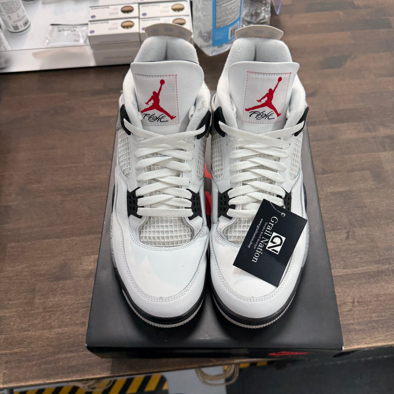 White Cement Jordan 4 (2025) (USED)