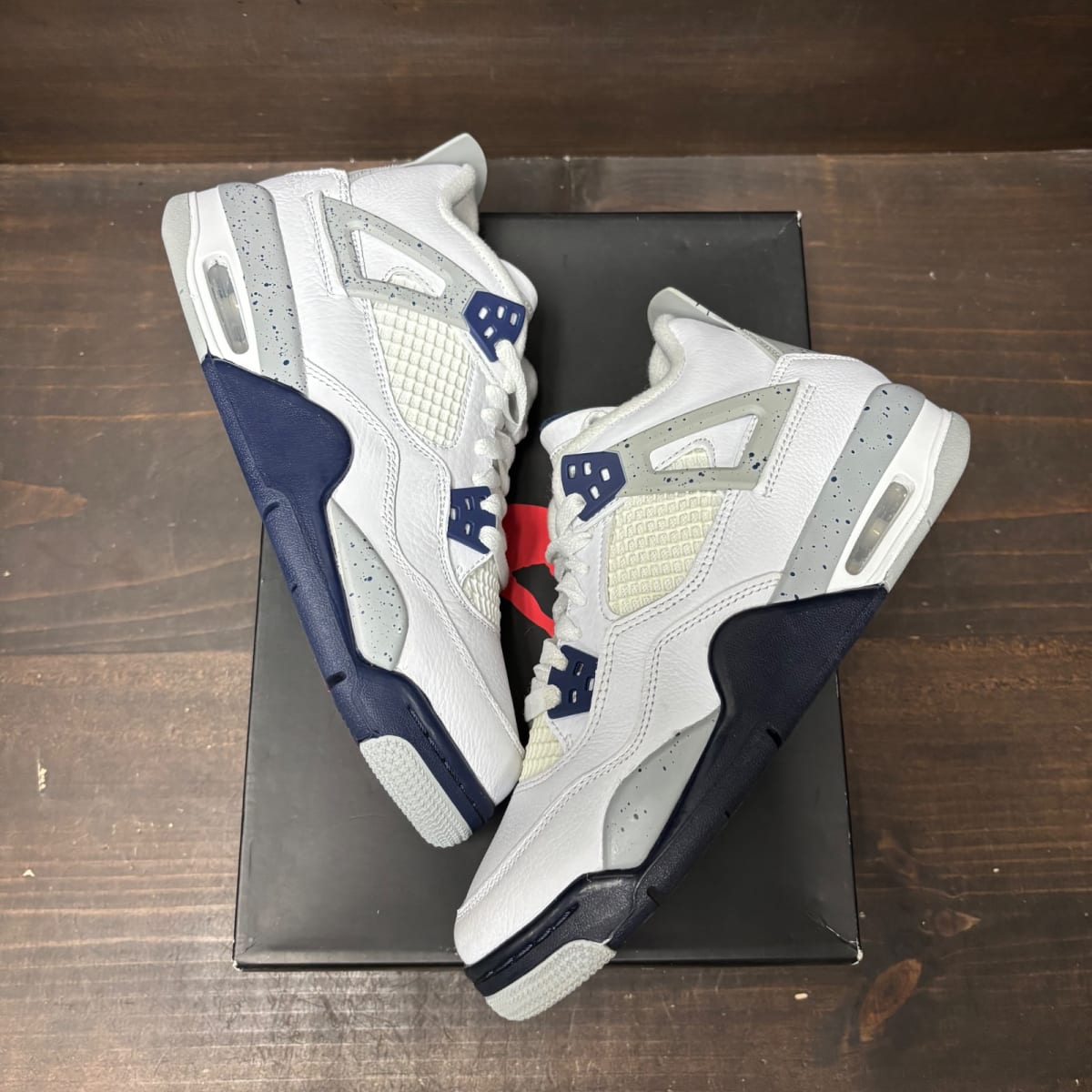 Jordan 4 Retro Midnight Navy (GS) Size 6.5Y (Pre-Owned) - back
