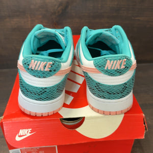 Nike Dunk Low Snakeskin Washed Teal Bleached Coral - Image 4