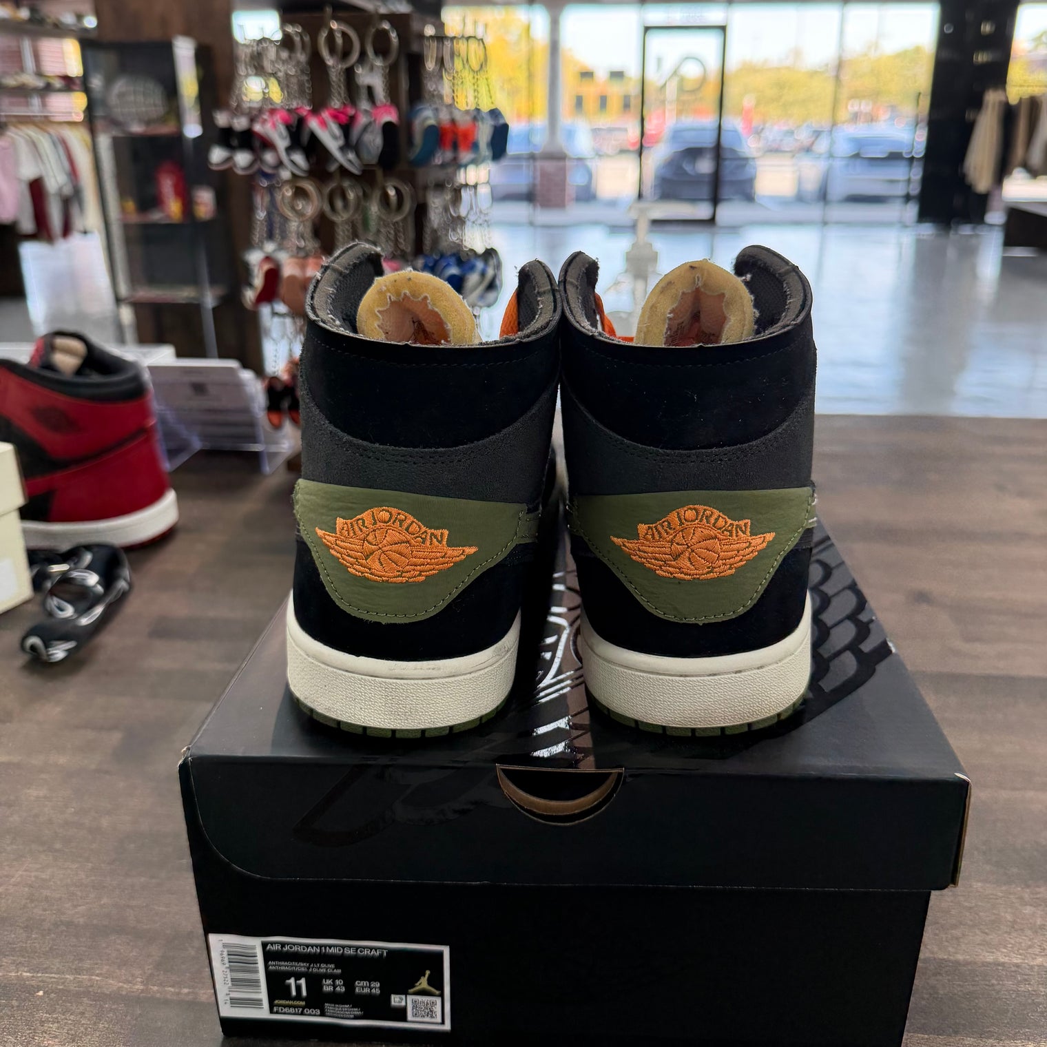 Anthracite Light Olive Jordan 1 Mid SE Craft (USED)