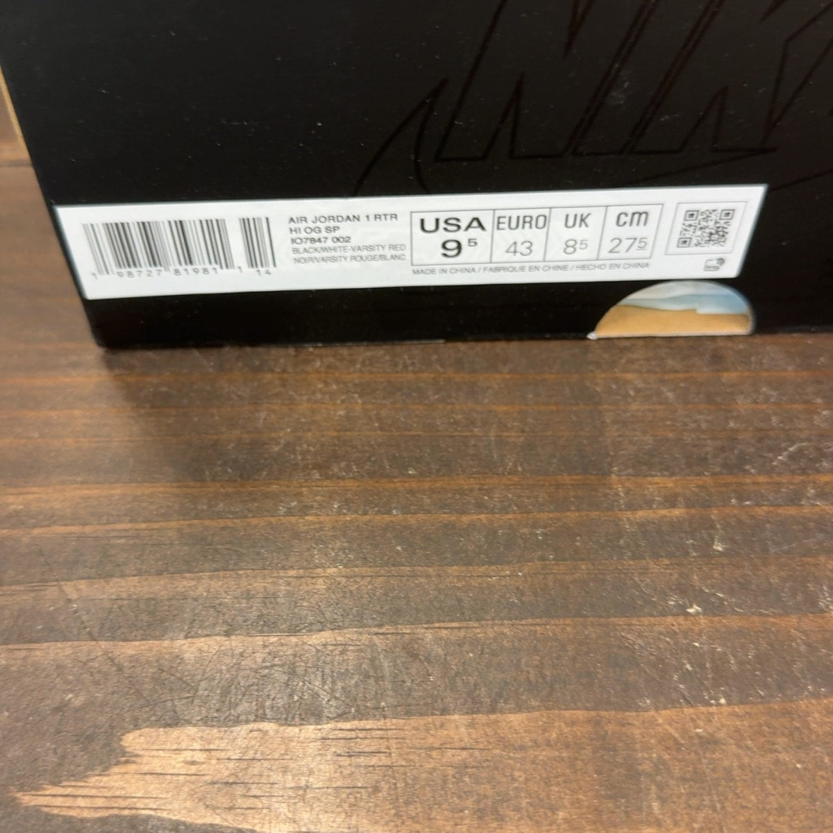 Jordan 1 Retro High OG SP Fragment x Union LA Varsity Red Sport Royal - Image 8