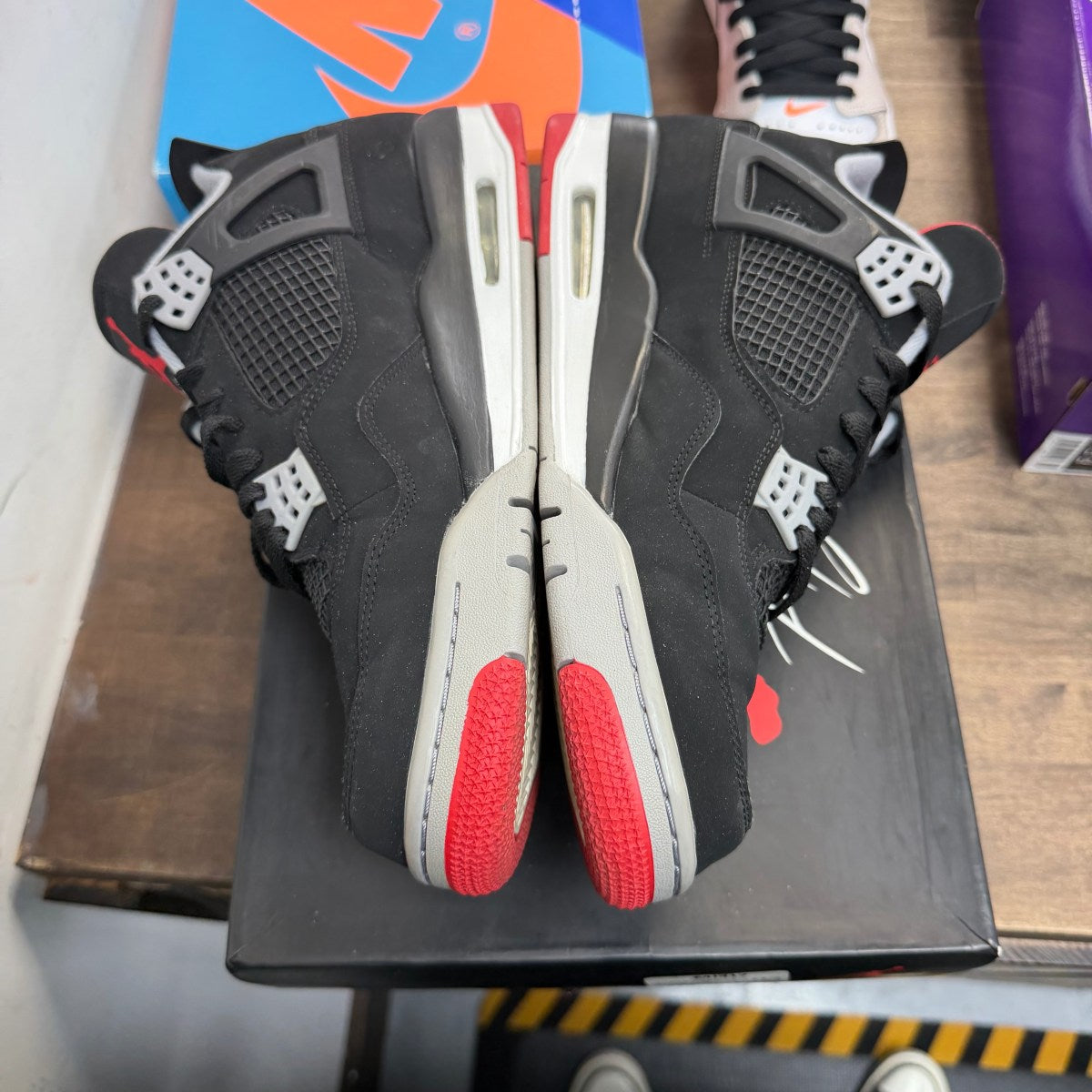 Jordan 4 Retro Bred (2019) Size 11.5 (Pre-Owned) - Image 5