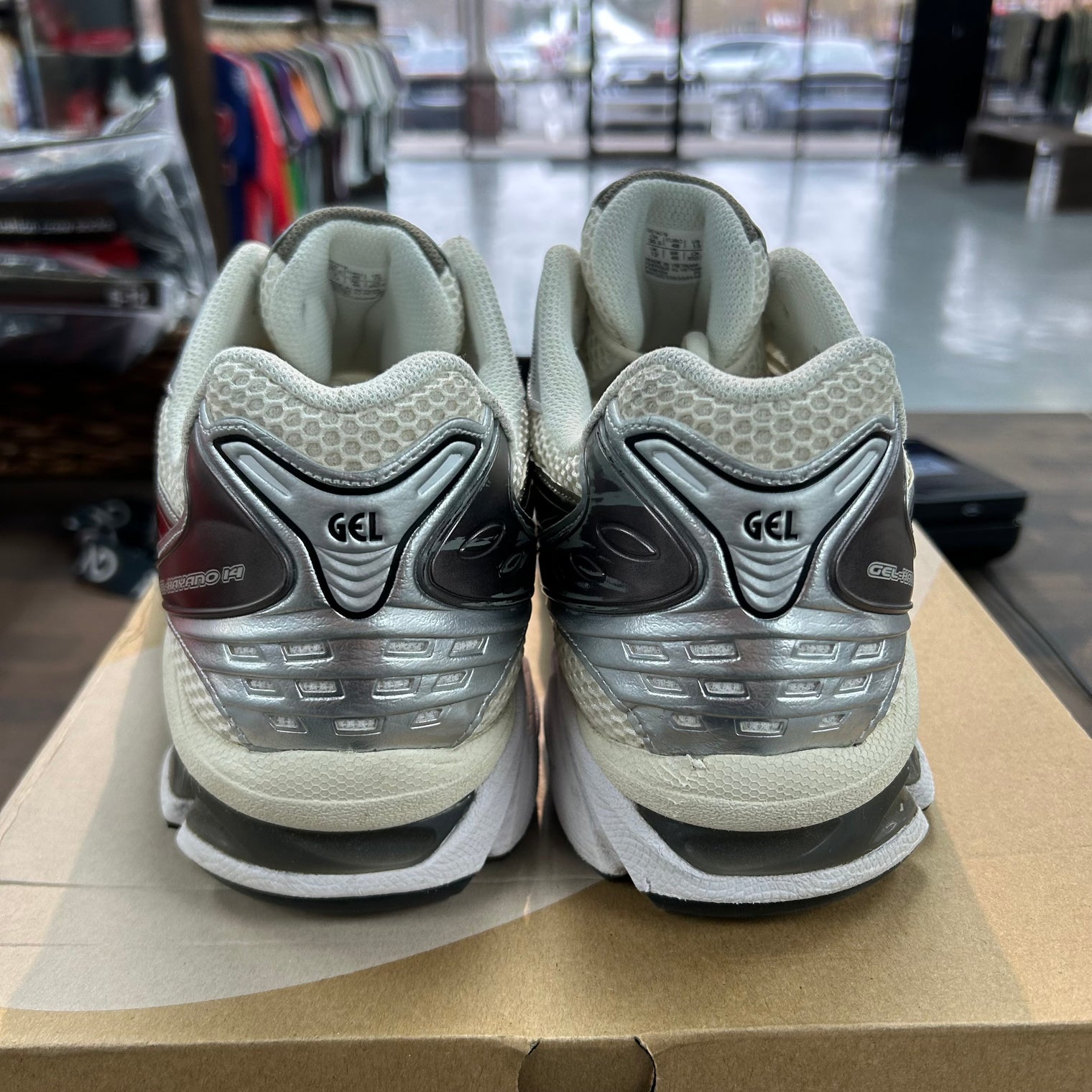 Cream Black Metallic Plum Asics Gel Kayano 14 (USED)