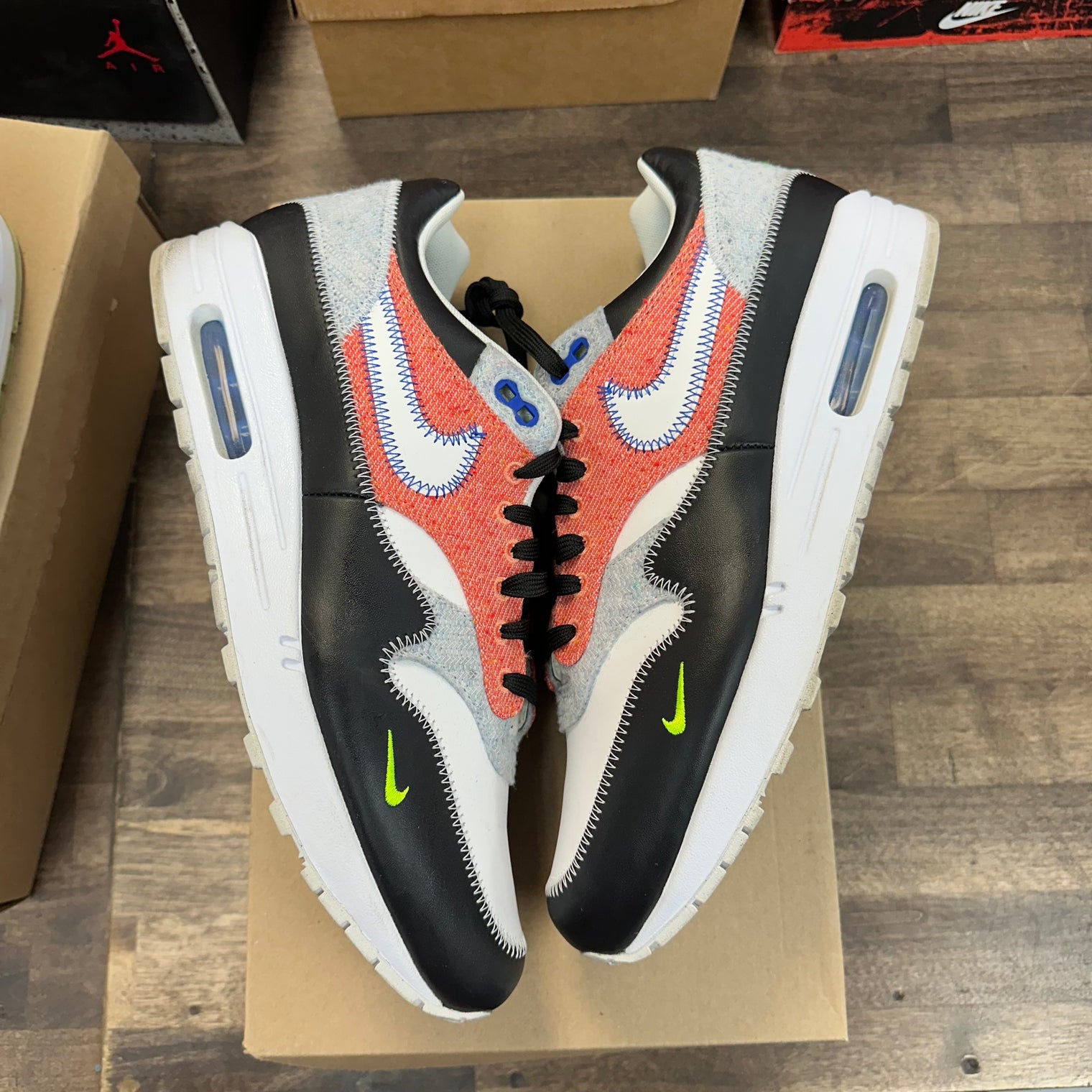 Recycled White Nike Air Max 1 (USED, No Box)