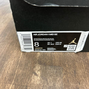Jordan 1 Mid SE Red Black Toe - Image 6