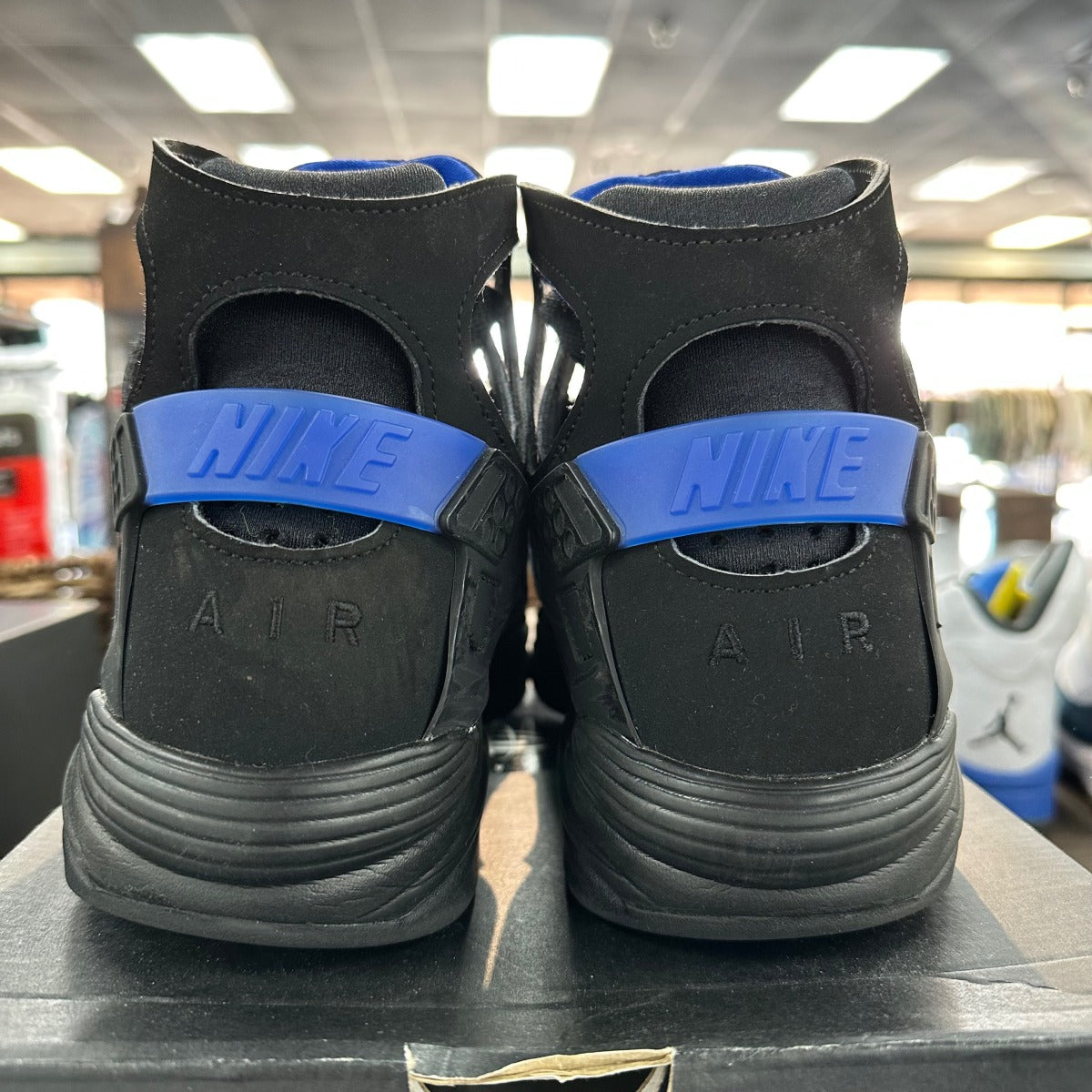 Nike Air Flight Huarache Black Lyon Blue (2015) - Image 4