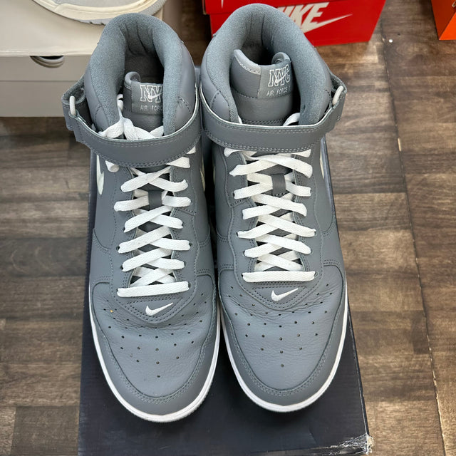 Jewel NYC Cool Grey Air Force 1 Mid QS (USED)