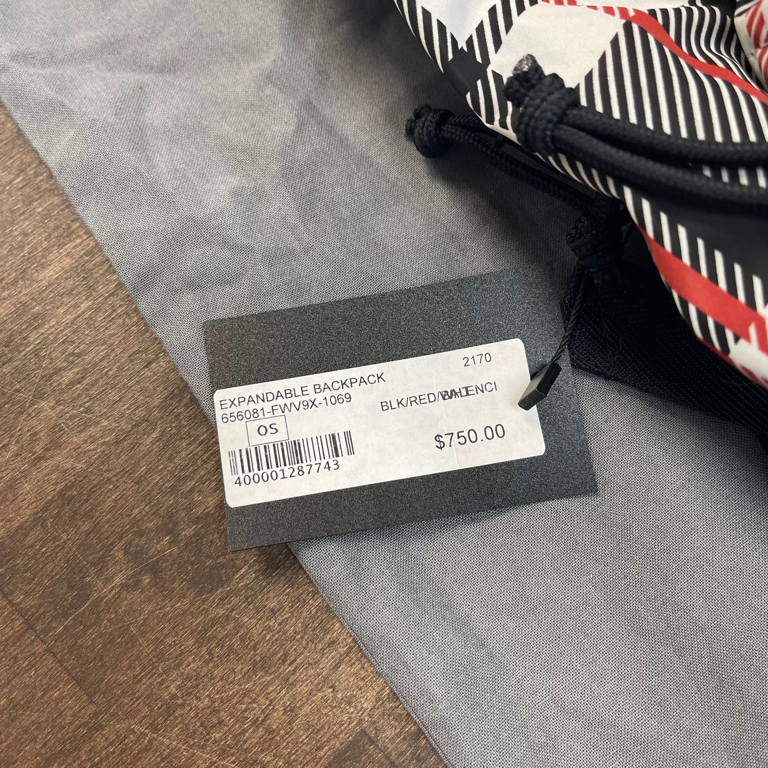 Balenciaga Plaid Nylon Bookbag (NEW / Defects)