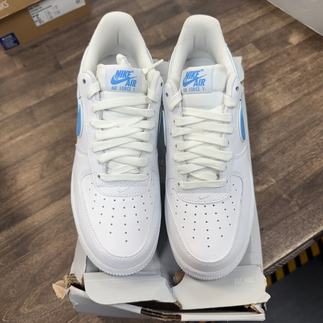 White University Blue Air Force 1 Low (Lightly Worn)