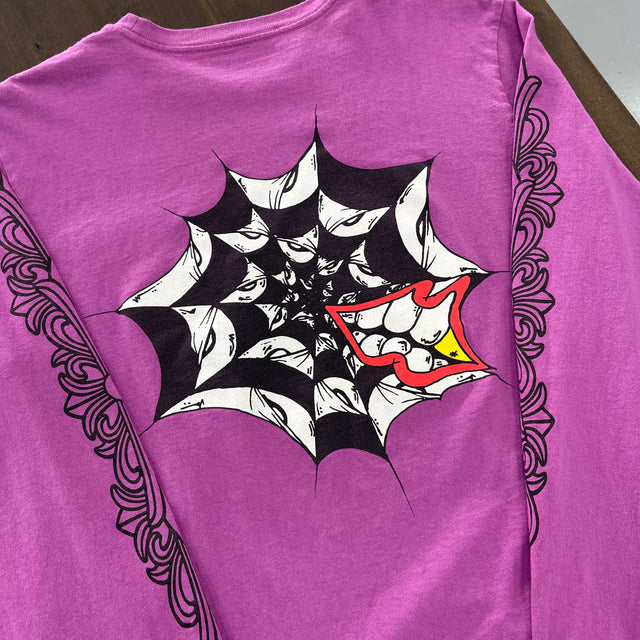 Chrome Hearts Matty Boy Purple Spider Longsleeve (USED)