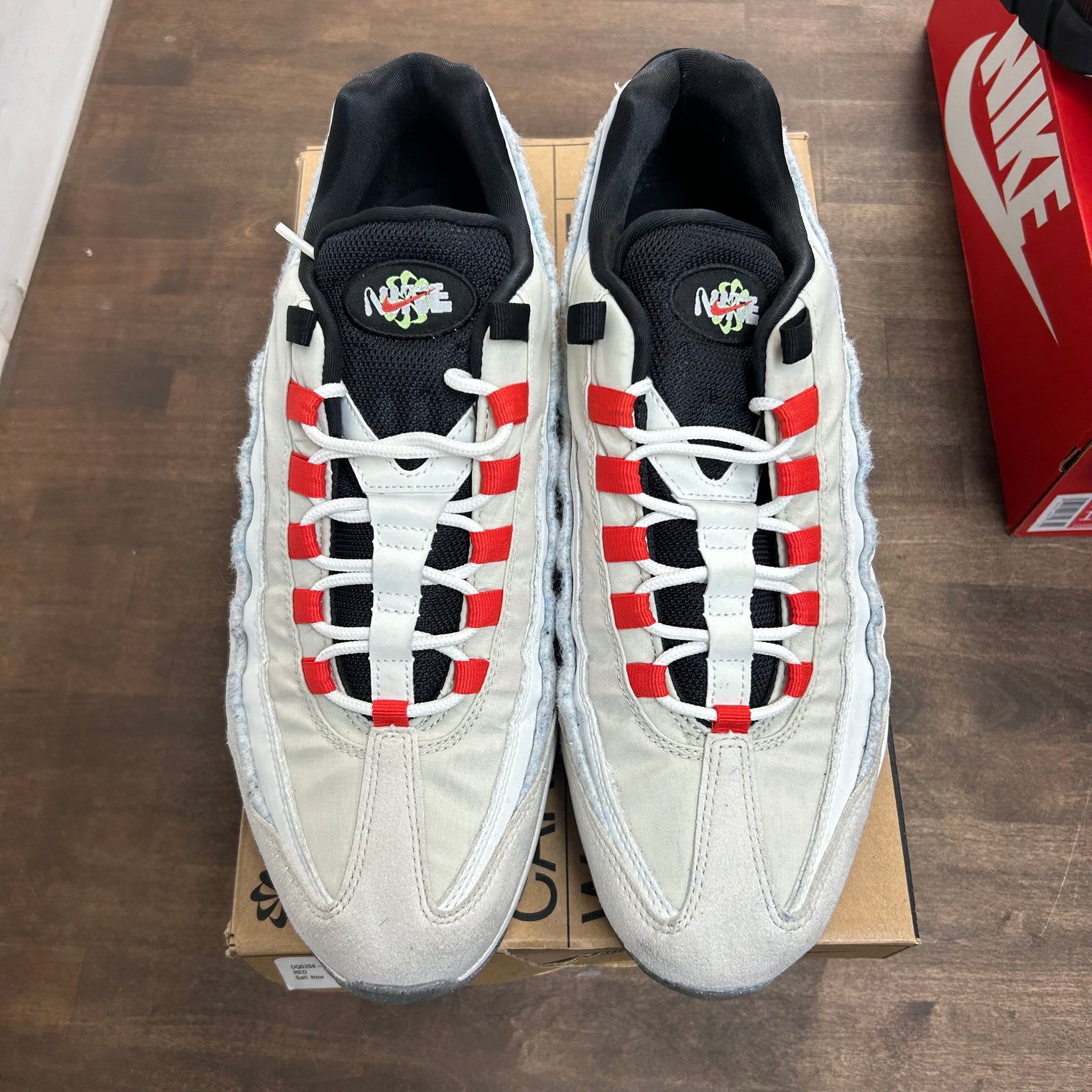 Light Bone Habanero Red Air Max 95 (USED)