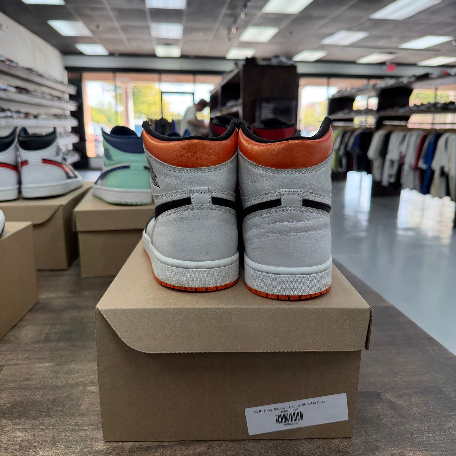 Electro Orange Jordan 1 High (USED, No Box)