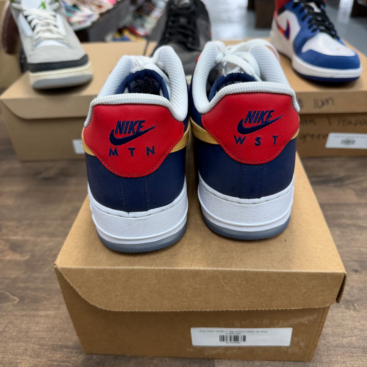 Nike Air Force 1 Low Red Navy (USED, No Box)