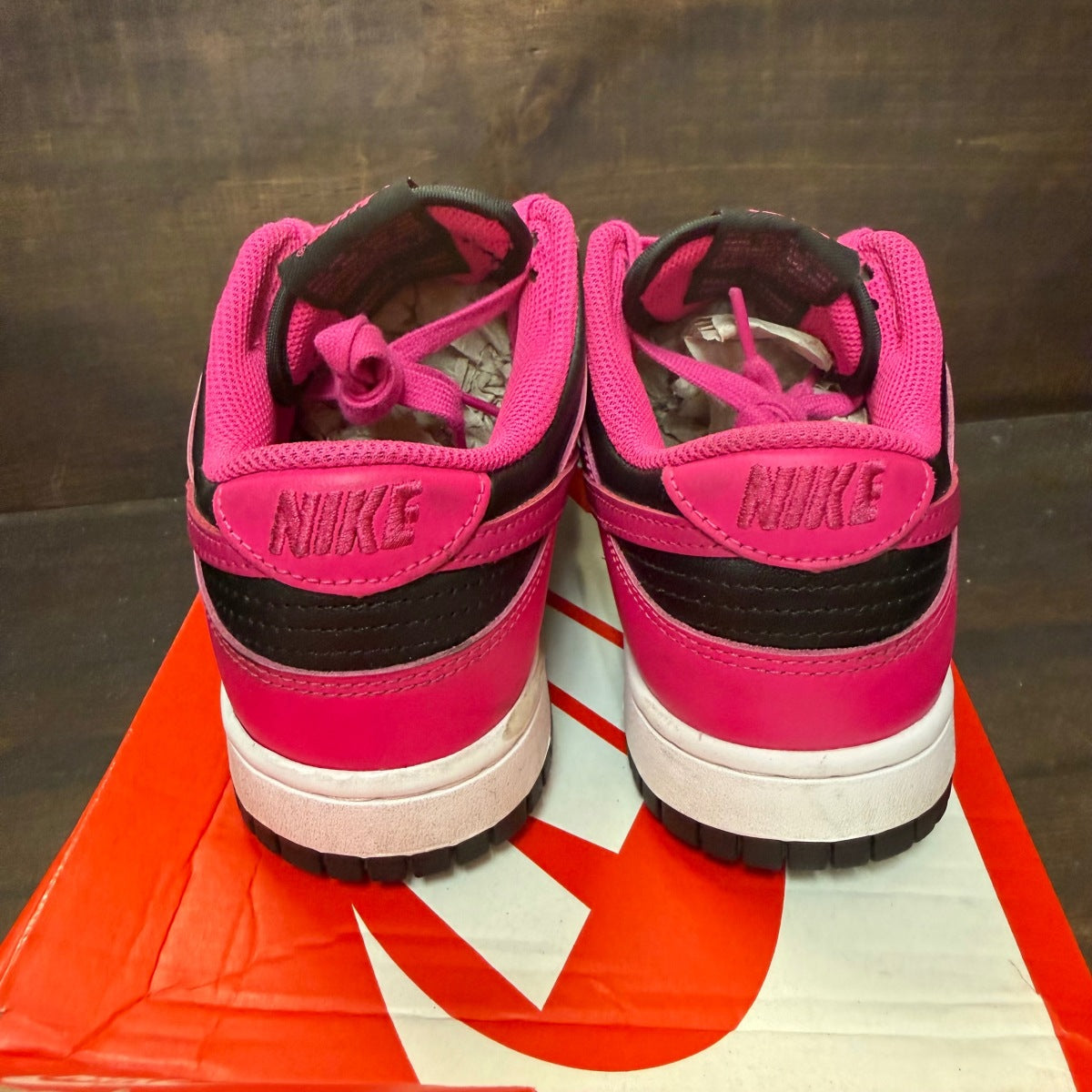 Nike Dunk Low Fierce Pink Black (Women's) - Image 5