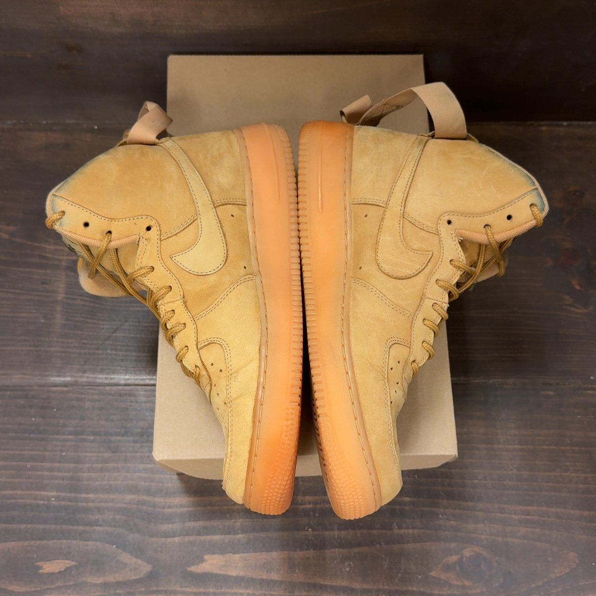 Nike Air Force 1 High Wheat (2016) (Women's) Size 11W (Pre-Owned) - aux