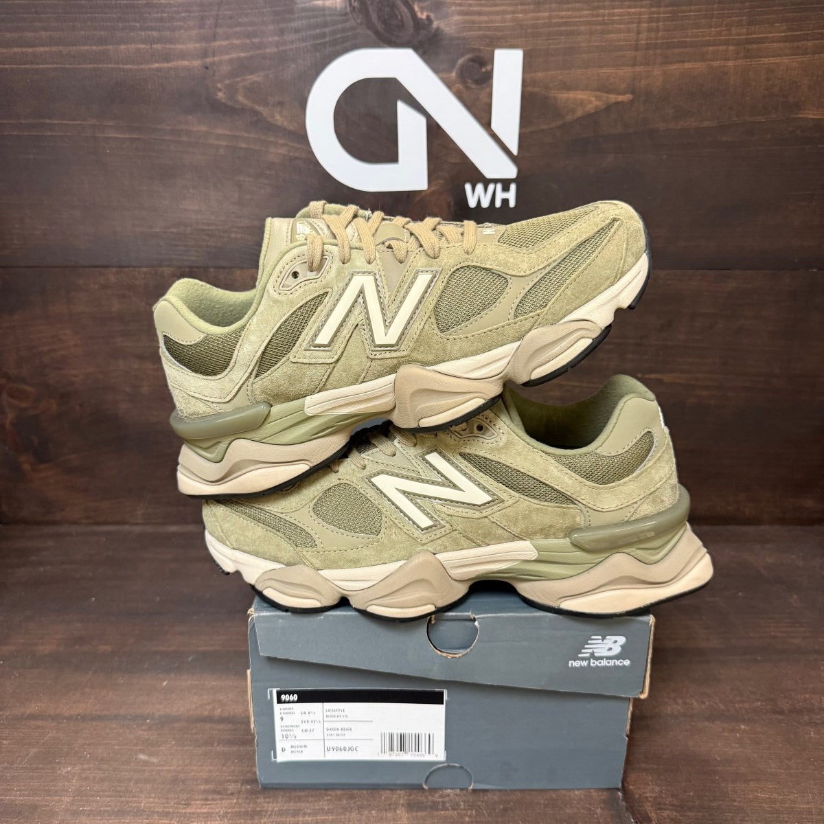 New Balance 9060 Covert Green Dark Stoneware - Image 1