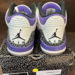 Jordan 3 Retro Dark Iris Size 9.5 (Pre-Owned) - aux
