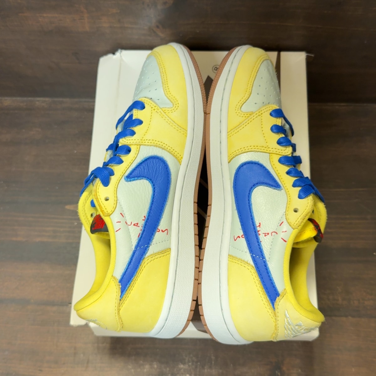 Jordan 1 Retro Low OG SP Travis Scott Canary (Women's) - Image 6