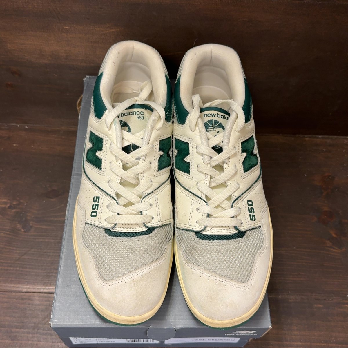 New Balance 550 Sea Salt Pack Marsh Green Size 12 (Pre-Owned) - tag