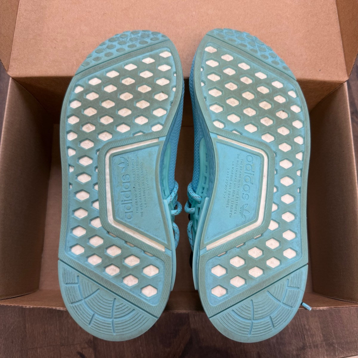adidas NMD Hu Pharrell Williams Clear Aqua Size 7.5 (Pre-Owned) - Image 6