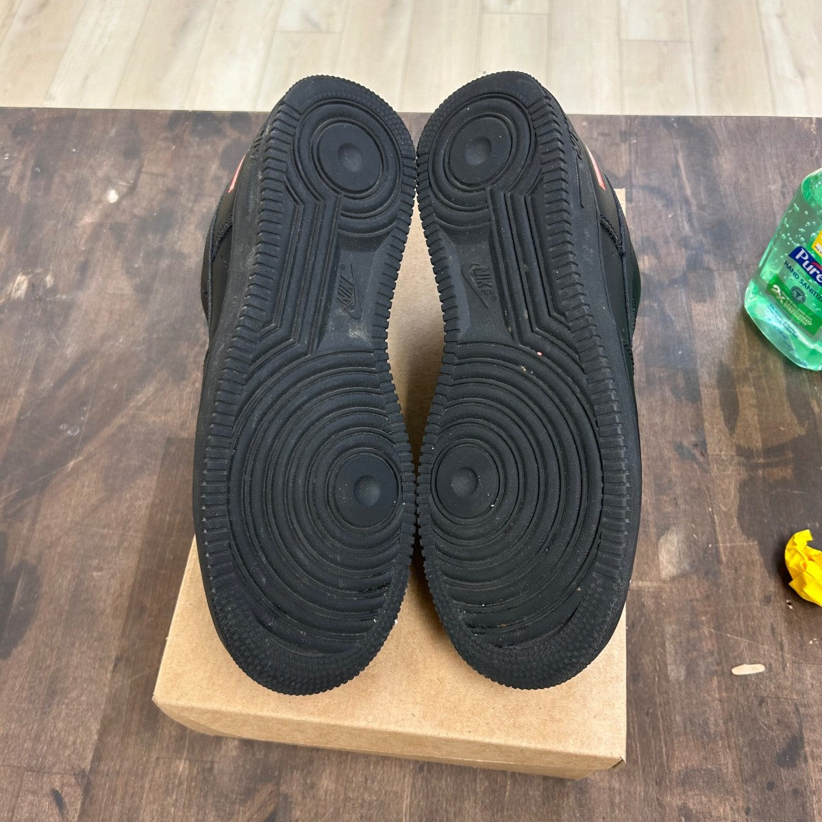 Nike Air Force 1 Low Supreme Black Size 9.5 (Pre-Owned) - Image 5