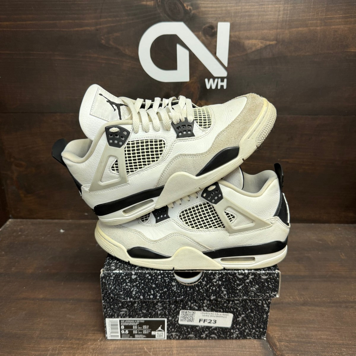 Jordan 4 Retro Military Black - Image 1