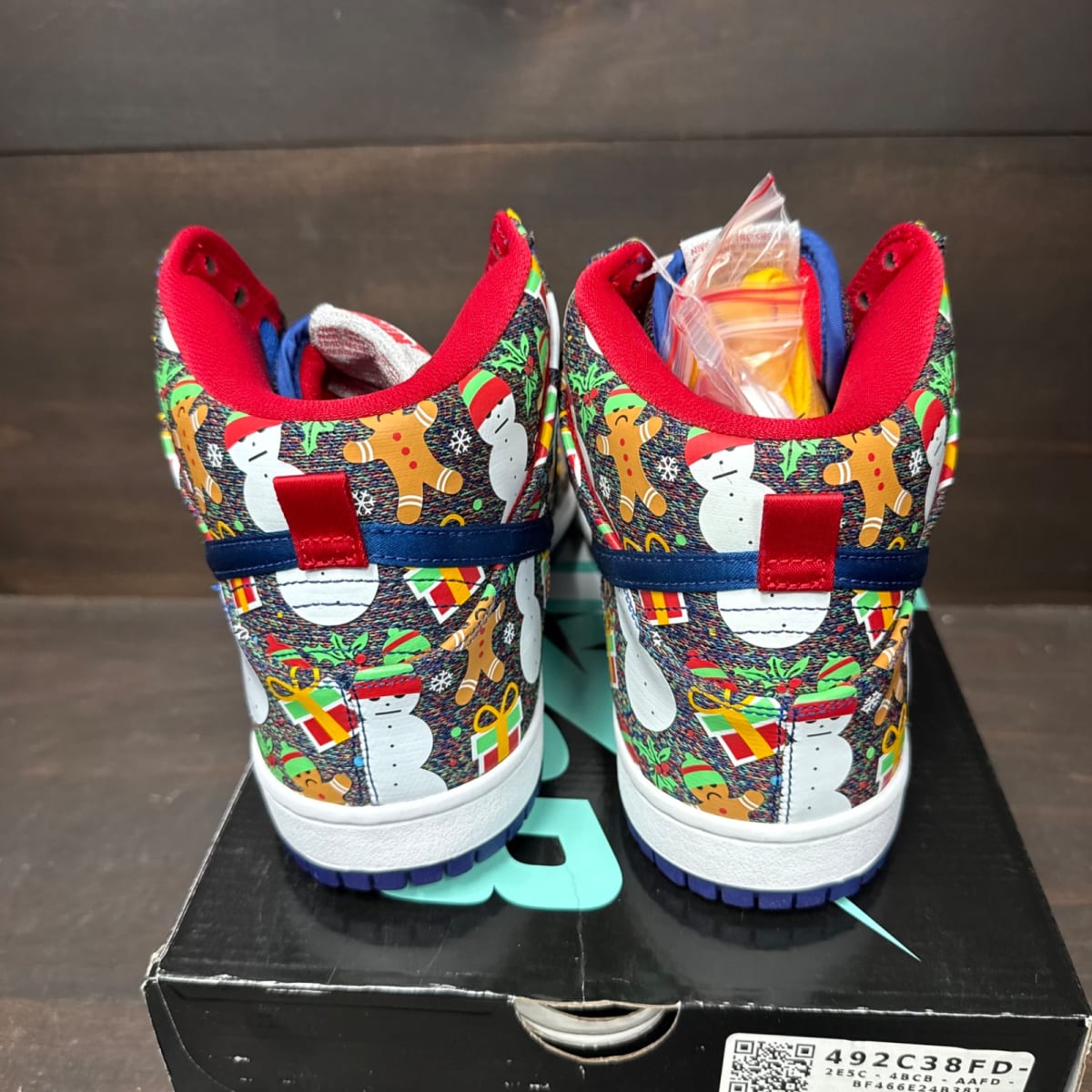 Nike SB Dunk High Concepts Ugly Christmas Sweater (2017) Size 11.5 - sole