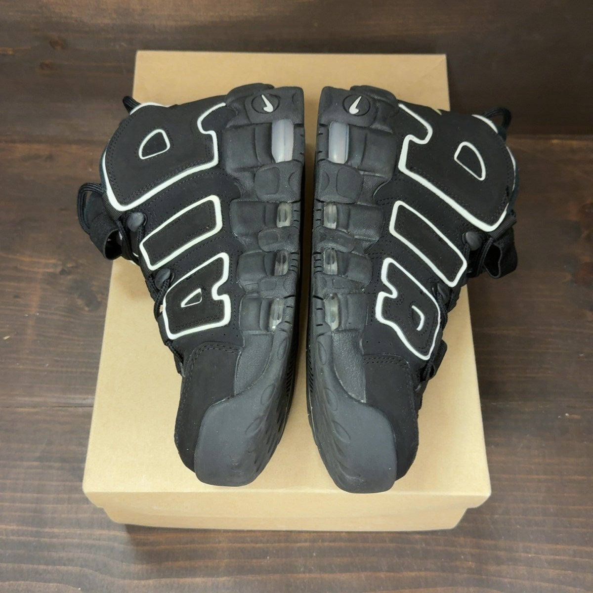 Nike Air More Uptempo Black White Size 9 (Pre-Owned) - Image 4