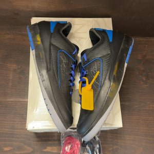 Jordan 2 Retro Low SP Off-White Black Blue Size 13 (Pre-Owned) - back