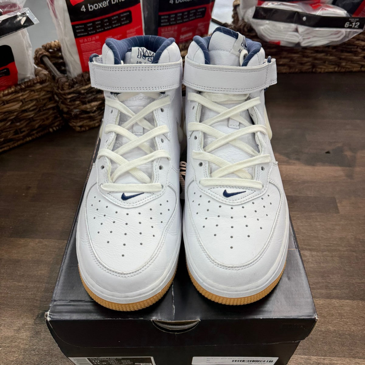 Nike Air Force 1 Mid QS Jewel NYC White Midnight Navy - Image 3
