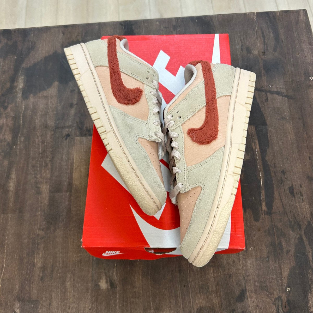 Nike Dunk Low Terry Swoosh (Women's) - Image 1