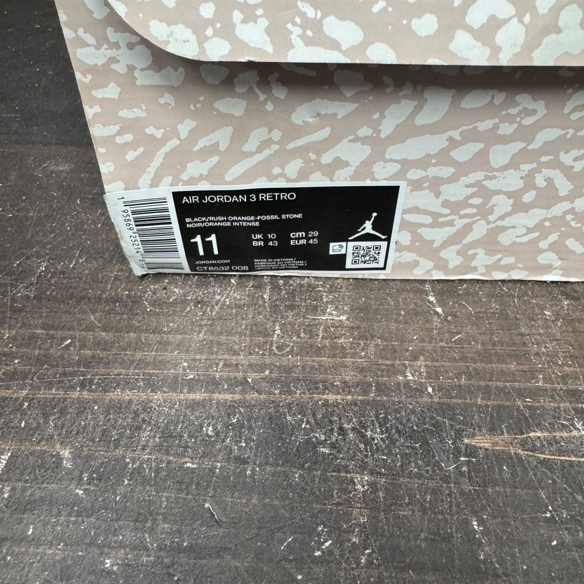 Jordan 3 Retro Desert Elephant Size 11 (Pre-Owned) - aux