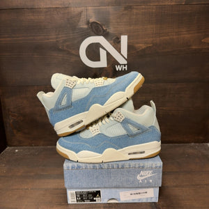 Jordan 4 Retro TEX Denim Worn Blue (Women's) - Image 1