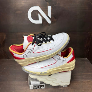 Jordan 2 Retro Low SP Off-White White Red Size 11 (Pre-Owned) - Image 1