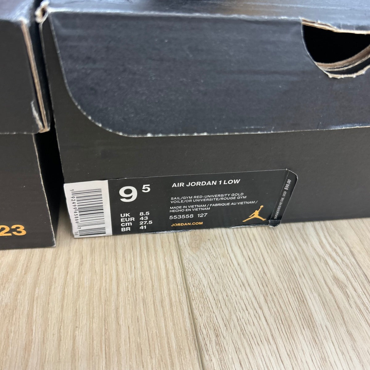 Jordan 1 Low Sail University Gold Black - Image 6