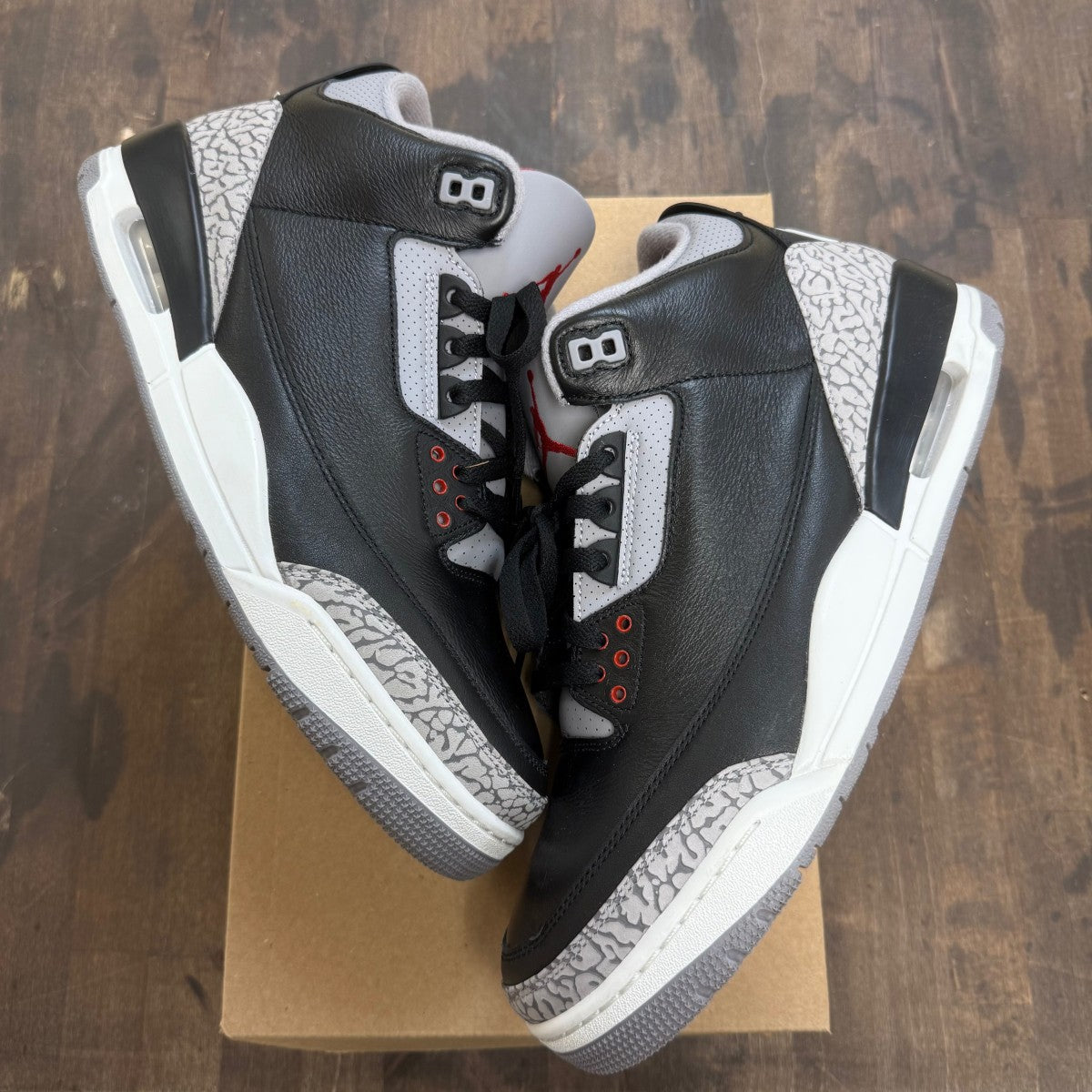 Jordan 3 Retro OG Black Cement (2024) Size 12 (Pre-Owned) - Image 1