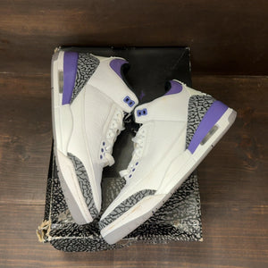 Jordan 3 Retro Dark Iris Size 7.5 (Pre-Owned) - back