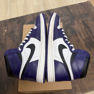 Jordan 1 Retro High Court Purple White Size 12 (Pre-Owned) - Image 4
