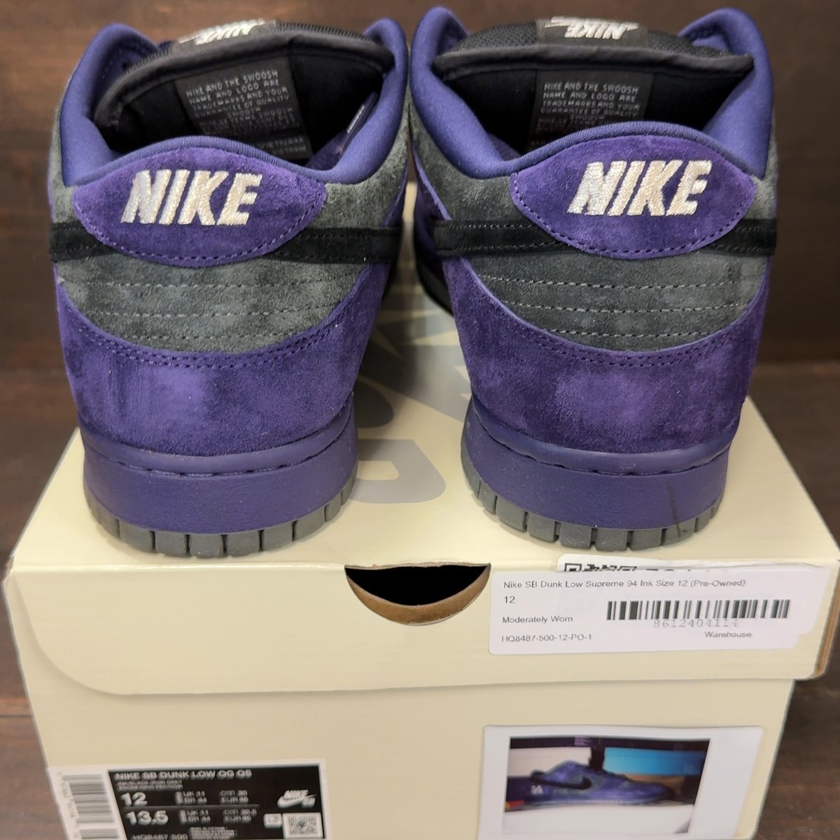 Nike SB Dunk Low Supreme 94 Ink Size 12 (Pre-Owned) - aux